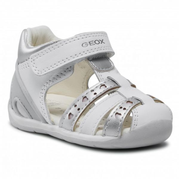 Sandali Geox - B Each G. A B150AA 085NF C0007 White/Silver Sandali Geox - B Each G. A B150AA 085NF C0007 White/Silver
