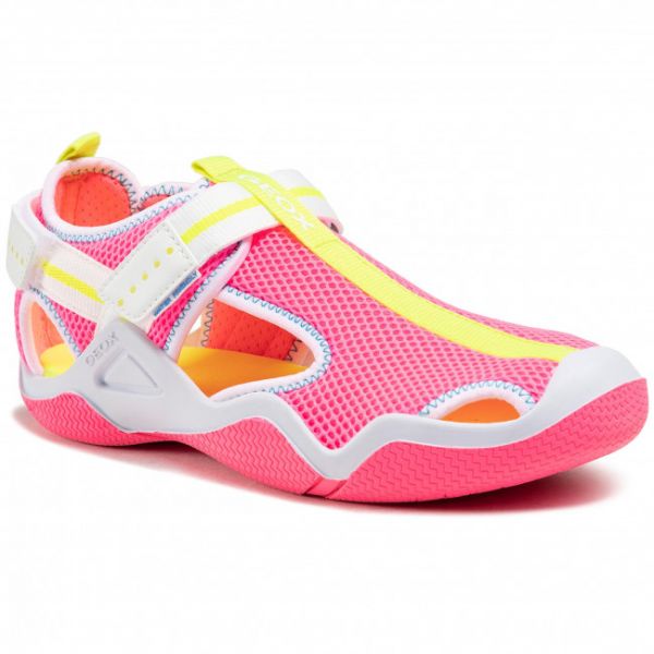 Sandali GEOX - J Wader G. A J1508A 01454 C8L1Z D Fluo Fychsia/White Sandali GEOX - J Wader G. A J1508A 01454 C8L1Z D Fluo Fychsia/White