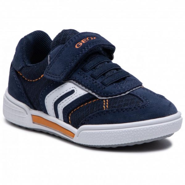 Sneakers GEOX - J Poseido B. C J15BCC 02214 CF47R M Navy/Lt Orange Sneakers GEOX - J Poseido B. C J15BCC 02214 CF47R M Navy/Lt Orange