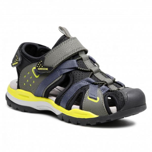 Sandali GEOX - J Borealis B. B J920RB 0CE14 C0914 S Military/Lime Sandali GEOX - J Borealis B. B J920RB 0CE14 C0914 S Military/Lime