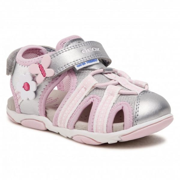 Sandali GEOX - B S.Agasim G. B B150ZB 0NFEW C0566 S Silver/Pink Sandali GEOX - B S.Agasim G. B B150ZB 0NFEW C0566 S Silver/Pink