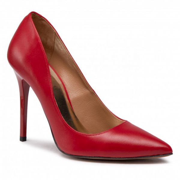 Scarpe stiletto R.POLAŃSKI - A-001 Czerwony Lico