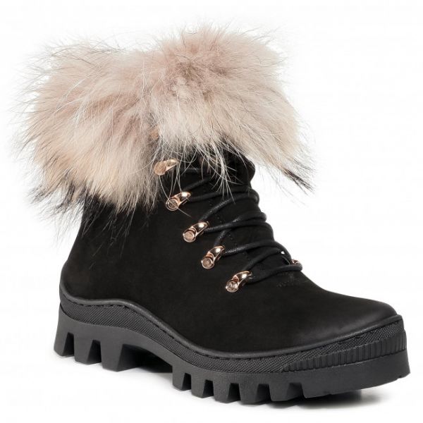 Scarponcini R.POLAŃSKI - 1189 Czarny Nubuk