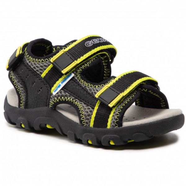 Sandali GEOX - J S.Strada A J1524A 014CE C9151 M Black/Fluo Sandali GEOX - J S.Strada A J1524A 014CE C9151 M Black/Fluo