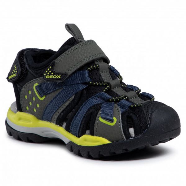 Sandali GEOX - J Borealis B. B J920RB 0CE14 C0914 M Military/Lime Sandali GEOX - J Borealis B. B J920RB 0CE14 C0914 M Military/Lime