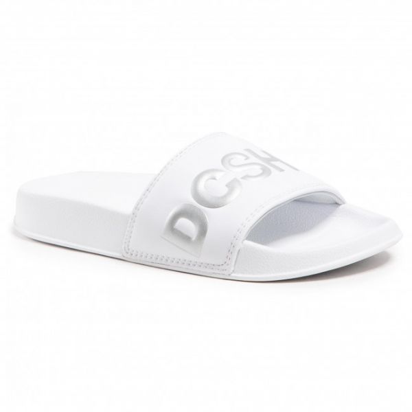 Ciabatte DC - Slide Se ADJL100020 White/Silver (WS4) Ciabatte DC - Slide Se ADJL100020 White/Silver (WS4)