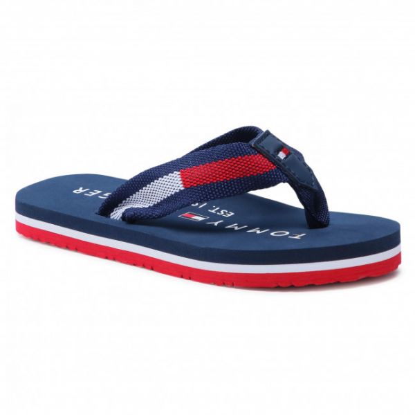 Infradito TOMMY HILFIGER - T3B0-30983-0058 M Blue 800 Infradito TOMMY HILFIGER - T3B0-30983-0058 M Blue 800