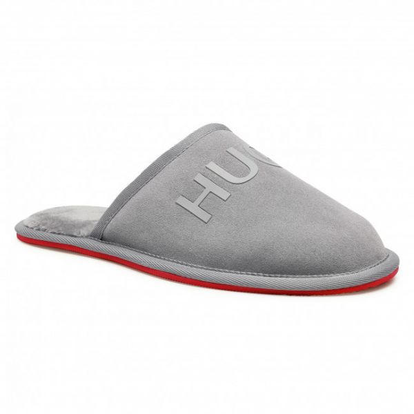 Pantofole HUGO - Cozy 50431732 10214603 01 Grey 020