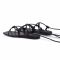 Sandali BOSS - Lucy Flat Sandal-N 50453054 1022415 01 Black 001