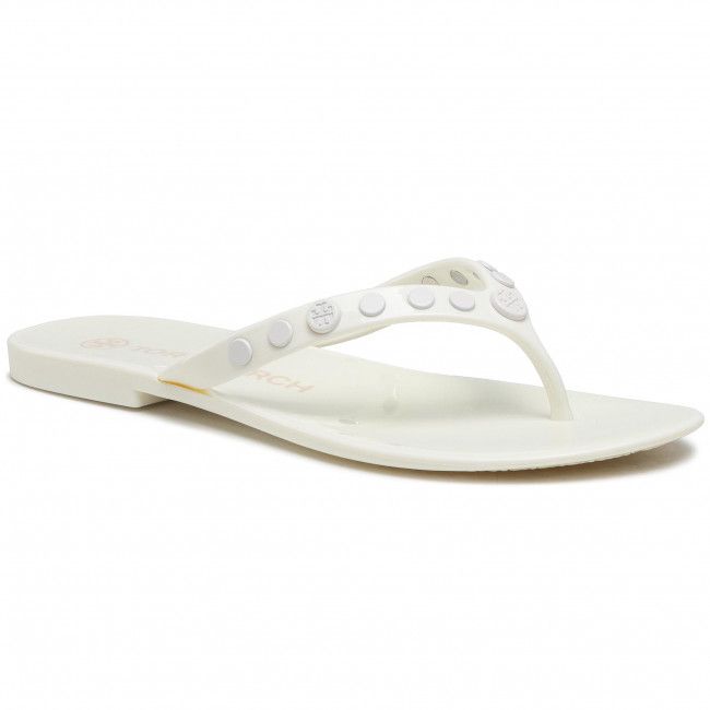 Infradito TORY BURCH - Studded Jelly 76555 New Ivory 104