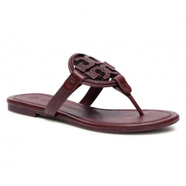 Infradito TORY BURCH - Metal Miller Embellished Sandal 79535 Burgundy 927