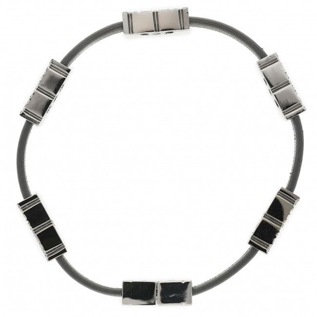 Bracciale TORY BURCH - Serif-T Stackable Bracelet 80702 Hematite/Black/Crystal 002