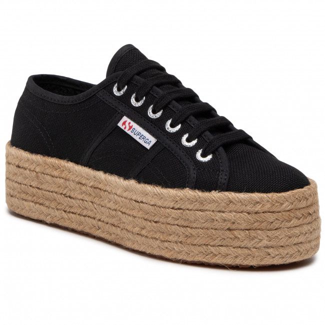 Espadrillas SUPERGA - 2790 Rope S51186W Black 999