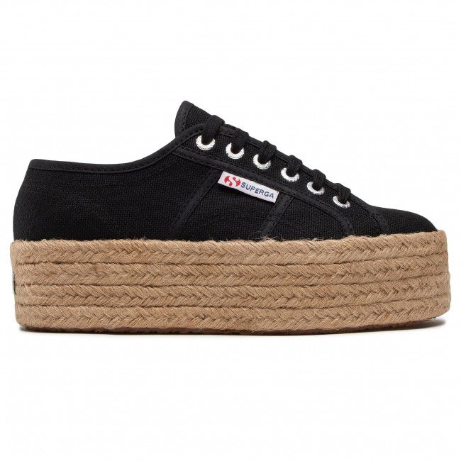 Espadrillas SUPERGA - 2790 Rope S51186W Black 999