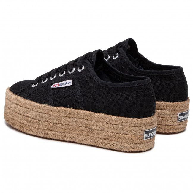 Espadrillas SUPERGA - 2790 Rope S51186W Black 999