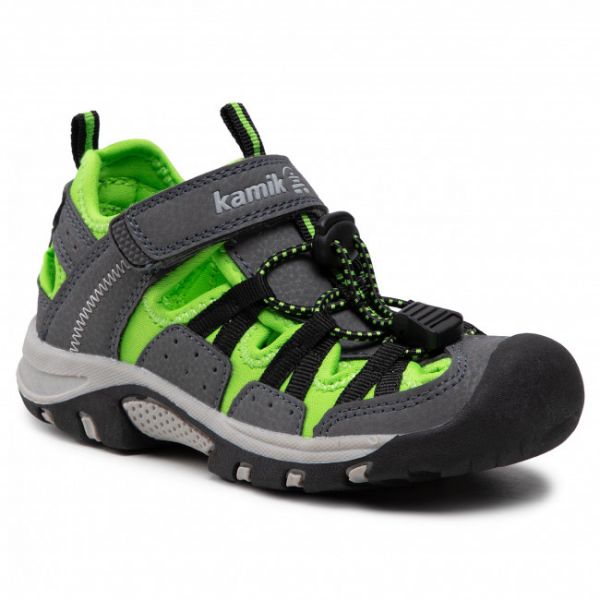 Sandali KAMIK - Wildact HK4076 Charcoal Lime Sandali KAMIK - Wildact HK4076 Charcoal Lime