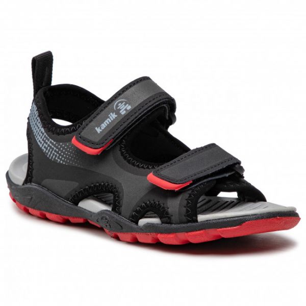 Sandali Kamik - Sefront HK4256 Black/Charcoal Sandali Kamik - Sefront HK4256 Black/Charcoal
