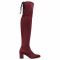 Stivali sopra il ginocchio R.POLAŃSKI - 0802 Bordo Zamsz