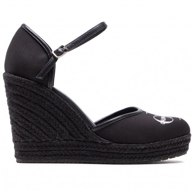 Espadrillas CALVIN KLEIN JEANS - Wedge Sandal Close Toe Co YW0YW00150 Black BDS