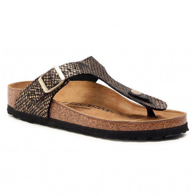 Infradito BIRKENSTOCK - Gizeh Bs 1018664 Shiny Python Black