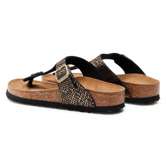 Infradito BIRKENSTOCK - Gizeh Bs 1018664 Shiny Python Black