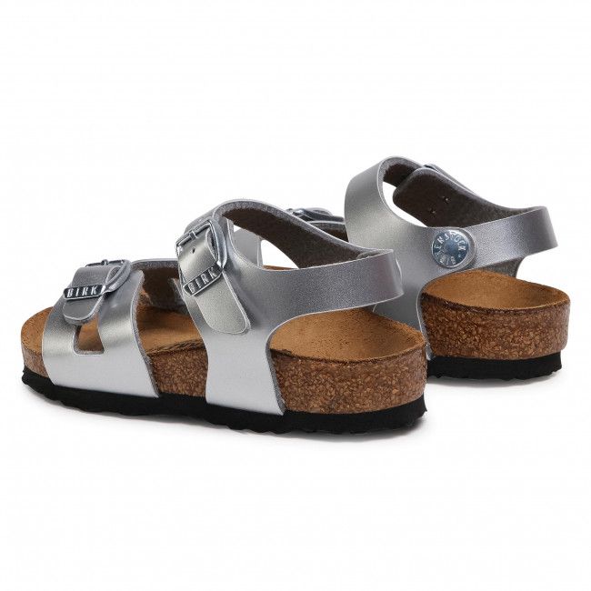 Sandali BIRKENSTOCK - Rio Kids 1019157 Electric Metallic Silver