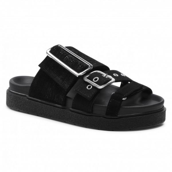 Ciabatte INUIKII - Leather Straps 70104-031 Black Ciabatte INUIKII - Leather Straps 70104-031 Black
