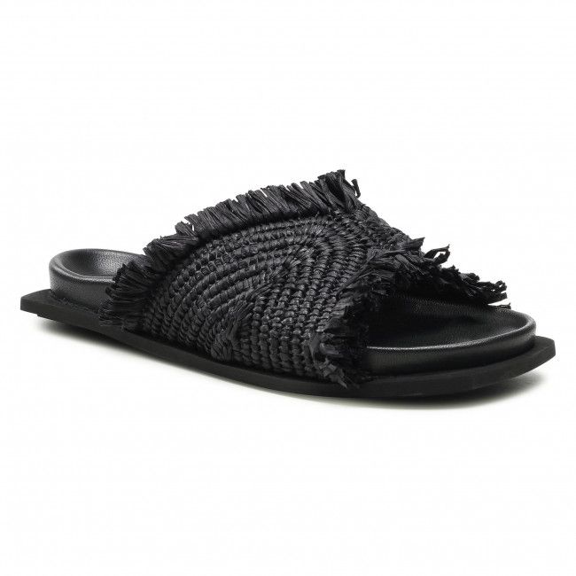 Ciabatte INUIKII - Raffia Moon 70106-095 Black