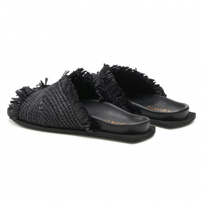 Ciabatte INUIKII - Raffia Moon 70106-095 Black