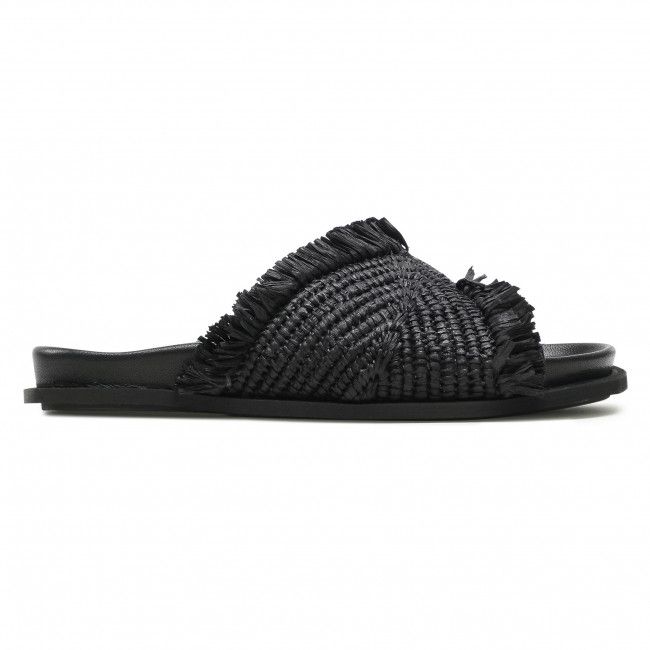 Ciabatte INUIKII - Raffia Moon 70106-095 Black