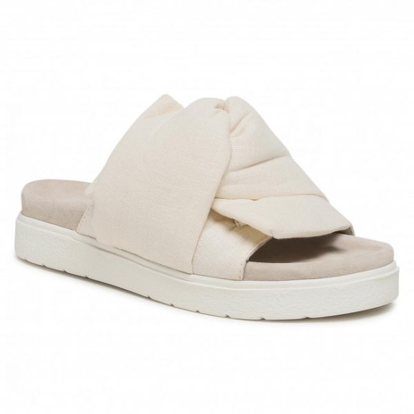 Ciabatte INUIKII - Knot Lino 70704-074 Off-White