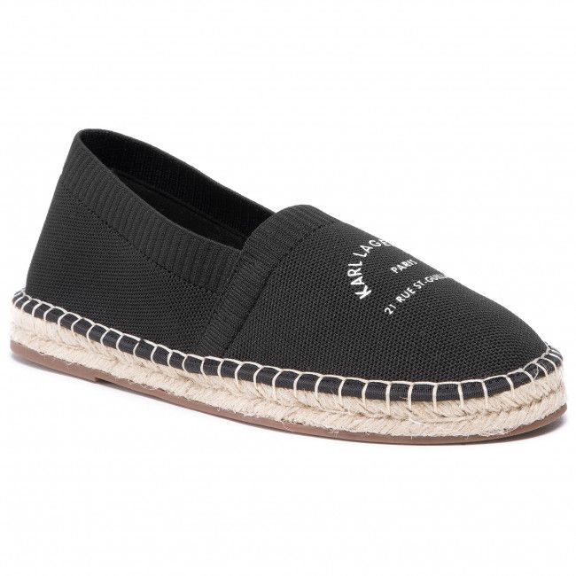 Espadrillas KARL LAGERFELD - KL70108 Black Knit Textile