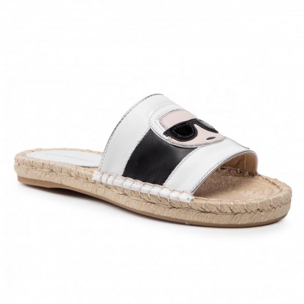 Espadrillas KARL LAGERFELD - KL80110 White Lthr