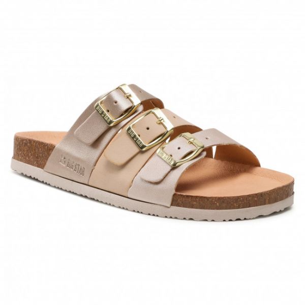 Ciabatte BIG STAR - HH274585 Beige/Gold