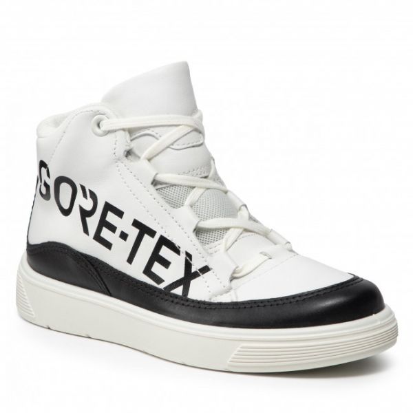 Sneakers ECCO - Street Tray K GORE-TEX 70524260082 White With Black Sneakers ECCO - Street Tray K GORE-TEX 70524260082 White With Black
