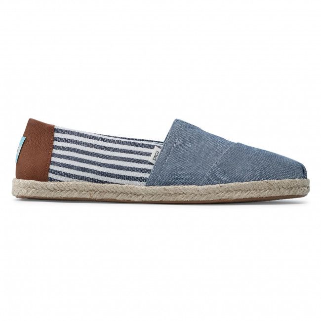 Espadrillas Toms - Alpargata Rope 10016291 Navy Chambray/Stripes