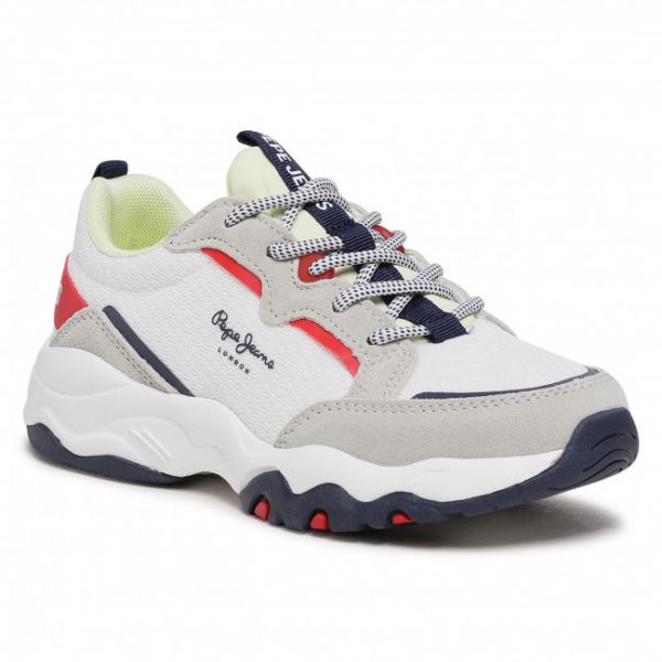 Sneakers Pepe Jeans - Monster Boys PBS30483 White 800 Sneakers Pepe Jeans - Monster Boys PBS30483 White 800