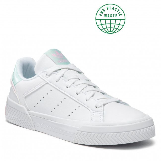 Scarpe adidas - Court Tourino W GW4820 Ftwwht/Ftwwht/Halmin