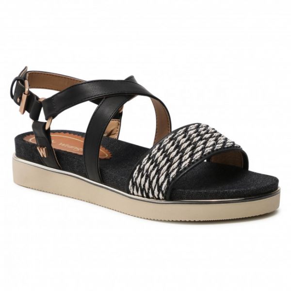 Sandali WRANGLER - Sunrise Karen Cross WL11702A Black 062