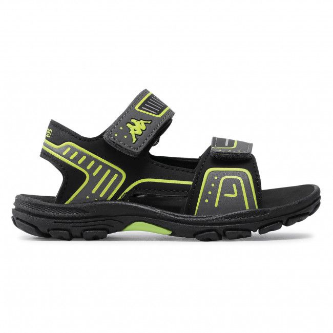 Sandali Kappa - 260864K Black/Lime 1133