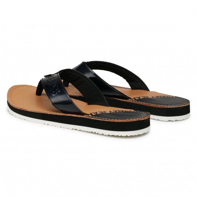 Infradito TOMMY JEANS - Iridescent Beach Sandal EN0EN01298 Black BDS