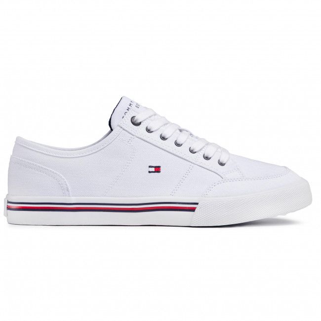 Scarpe sportive Tommy Hilfiger - Core Corporte Textile Sneaker FM0FM03390 White YBR