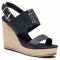 Espadrillas TOMMY HILFIGER - Th Elastic High Wedge Sandal FW0FW05599 Desert Sky DW5