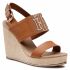 Espadrillas TOMMY HILFIGER - Th Elastic High Wedge Sandal FW0FW05599 Summer Cognac GU9