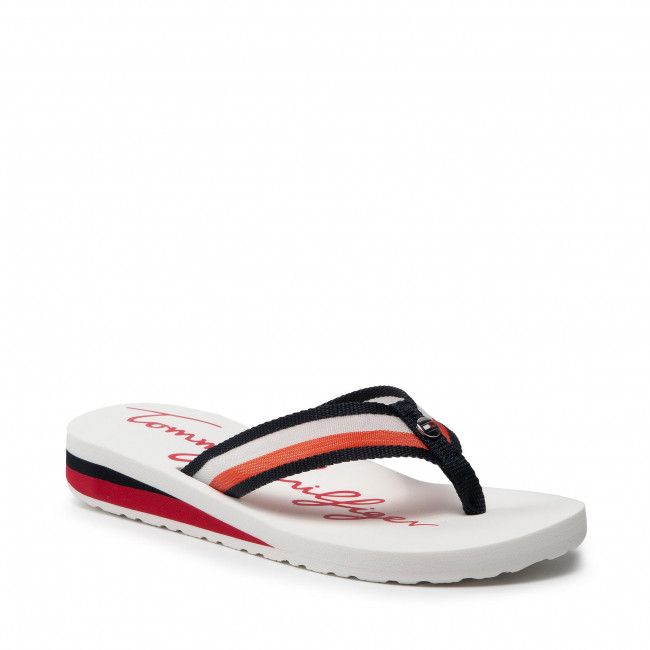 Infradito TOMMY HILFIGER - Th Transparency Beach Sandal FW0FW05676 White YBR