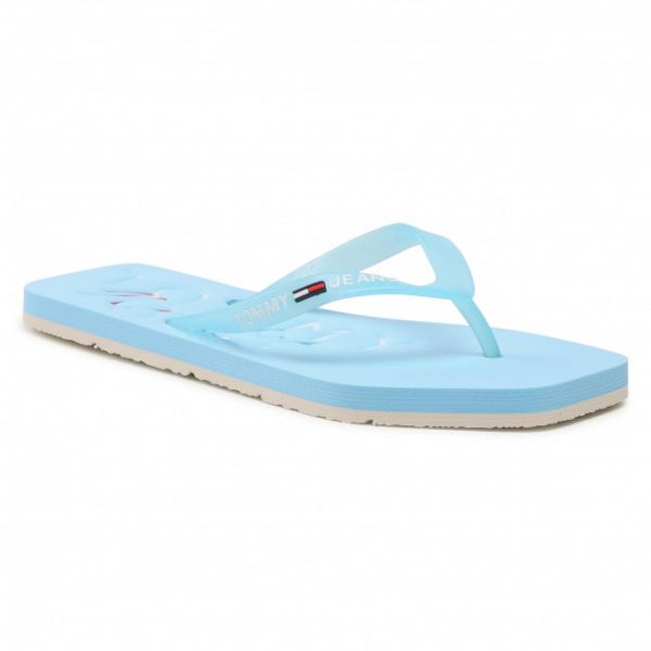 Infradito TOMMY JEANS - Square Toe Beach Sandal EN0EN01299 Sail Blue CYT
