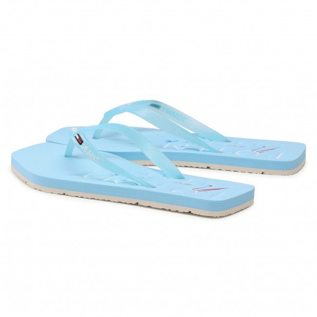 Infradito TOMMY JEANS - Square Toe Beach Sandal EN0EN01299 Sail Blue CYT