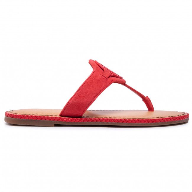 Infradito TOMMY HILFIGER - Essential Hardware Flat Sandal FW0FW05592 Fireworks SNE