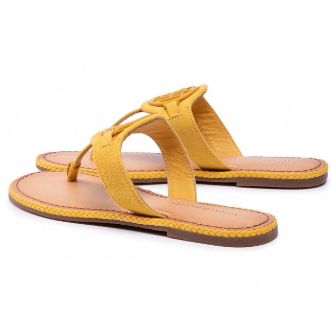 Infradito TOMMY HILFIGER - Essential Hardware Flat Sandal FW0FW05592 Tuscan Yellow ZFZ