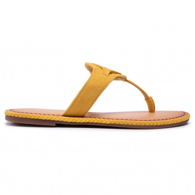 Infradito TOMMY HILFIGER - Essential Hardware Flat Sandal FW0FW05592 Tuscan Yellow ZFZ